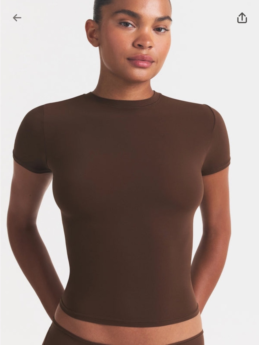 SKIMS Fits everybody t shirt medium COCOA